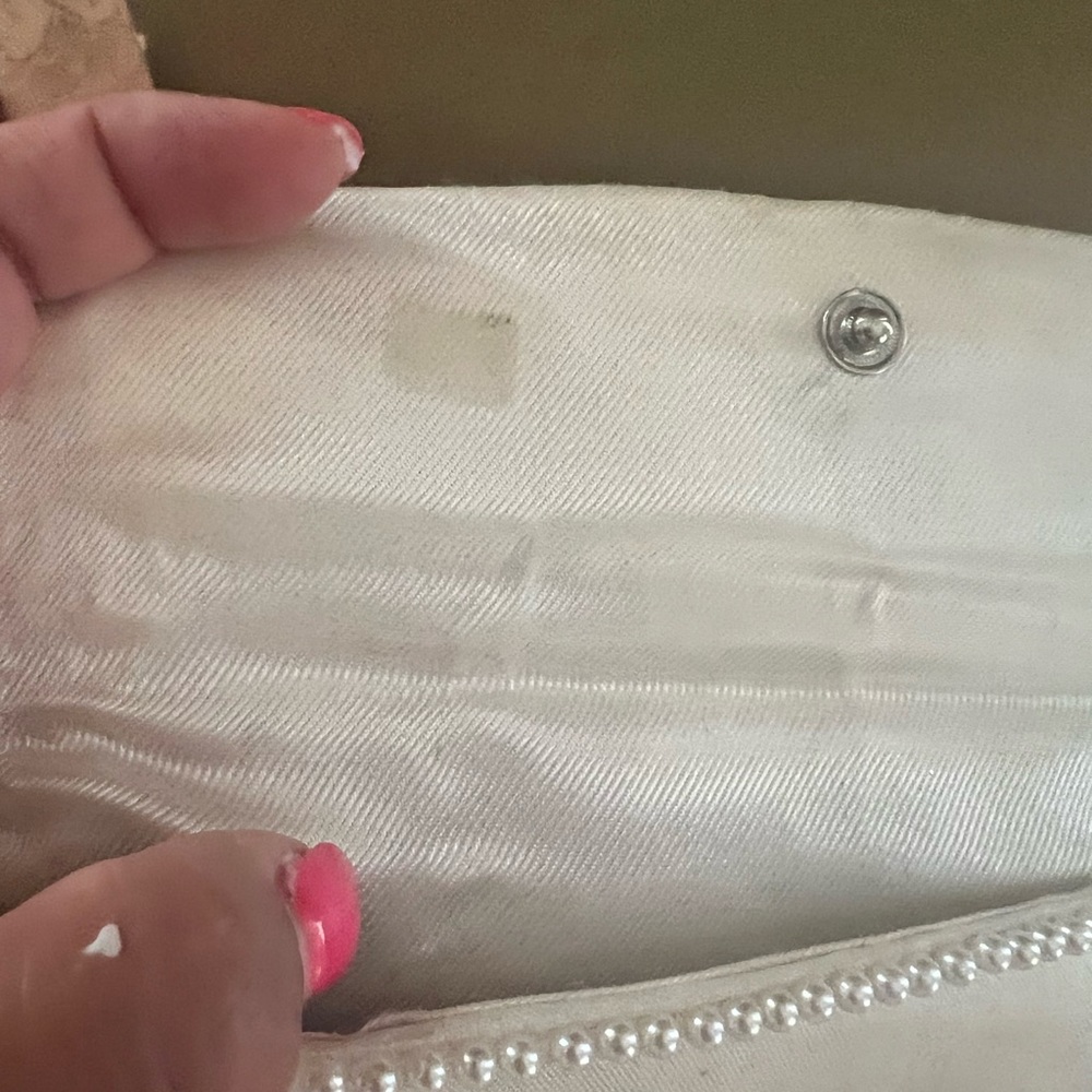 VTG  Beaded Pearl Clutch Bag Clutch - Picture 6 of 11